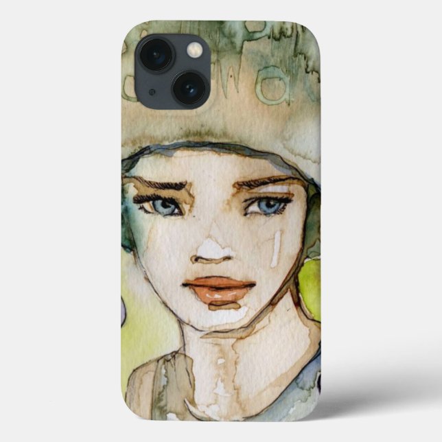 Coques Case-Mate iPhone llustration of a beautiful, delicate  girl (Verso)