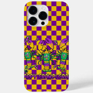 COQUE Case-Mate iPhone LOBSTERS MARDI GRAS JAUNE PURPLE