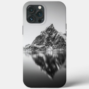 Case-Mate iPhone Case Lofoten Mountain Photo noir et blanc