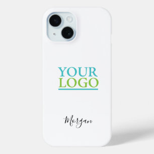 Coque Case-Mate iPhone Logo/Art/Photo, Nom Script noir, Blanc