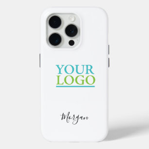 Coque Case-Mate iPhone Logo/Art/Photo, Nom Script noir, Blanc