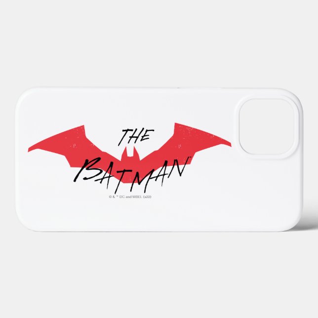 Coques Case-Mate iPhone Logo Batman manuscrit de chaume (Verso (horizontal))