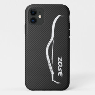 Coque Case-Mate Pour iPhone logo blanc de la silhouette 350Z