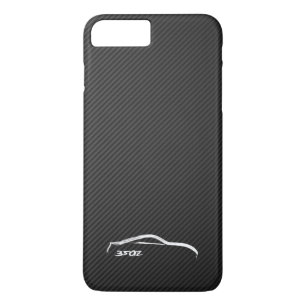 Coques Pour iPhone Logo blanc de silhouette de Nissan 350Z