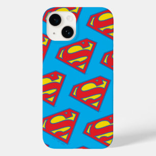 Coque Case-Mate iPhone Logo classique Supergirl avec fond bleu