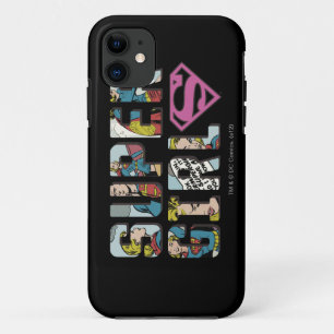 Coque iPhone 11 Logo comique de Supergirl