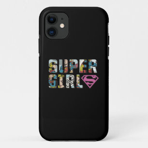 Coque iPhone 11 Logo de bande dessinée Supergirl