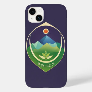 Coque Case-Mate iPhone Logo de bien-être minimaliste - Conception vectori