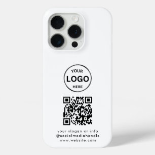 Coque Case-Mate iPhone Logo de code Qr minimaliste d'entreprise simple