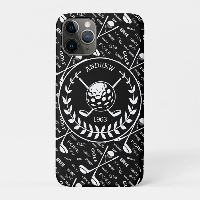 Coques Case-Mate iPhone Logo de golf design personnalisé (Dos)