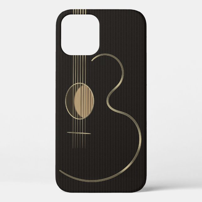 Coques Case-Mate iPhone Logo de guitare acoustique (Verso)
