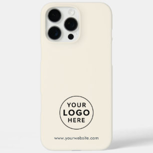 Coque iPhone 16 Pro Max Logo de l'entreprise et adresse du site Web de l'e