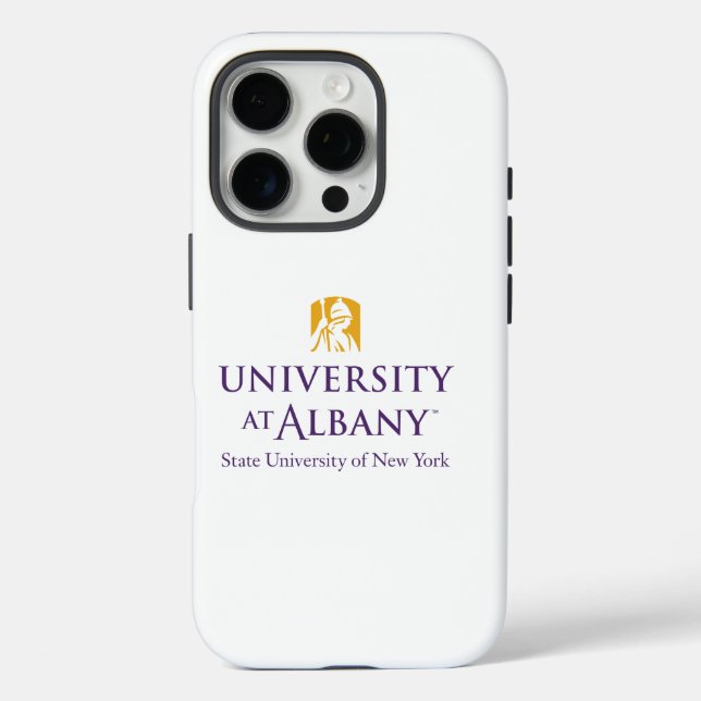Coques Case-Mate iPhone Logo de l'Université d'Albany (Verso)