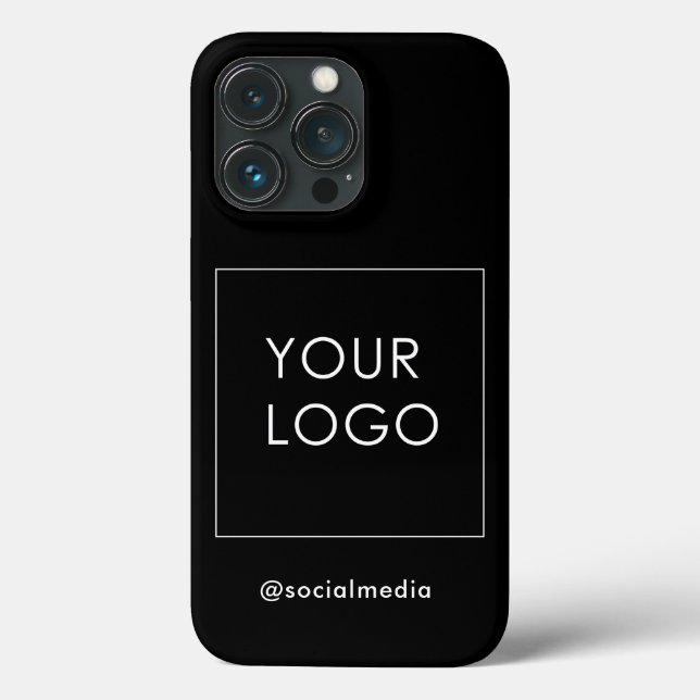 Coques Case-Mate iPhone Logo de marque Black Company Business Modern (Verso)