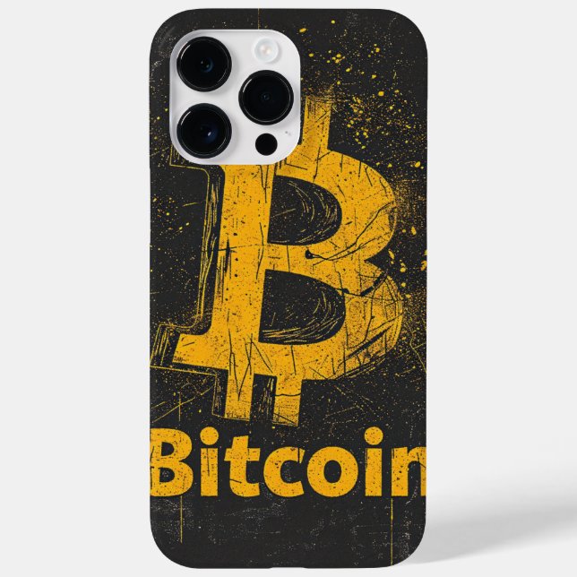 Coques Case-Mate iPhone Logo de Shattered Bitcoin Crypto Blockchain (Verso)