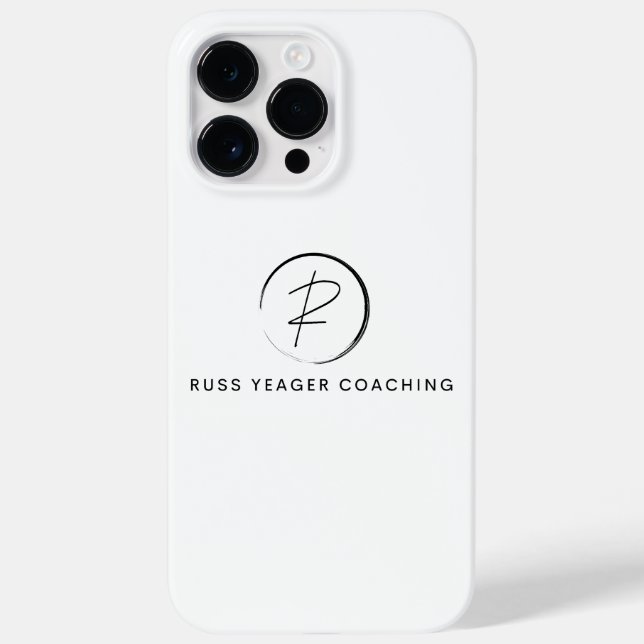 Coques Case-Mate iPhone Logo de signature de coaching de Russ Yeager (Verso)