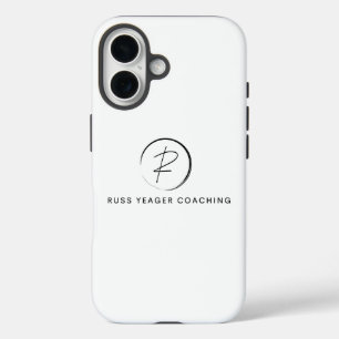 Coque Pour iPhone 16 Logo de signature de coaching Russ Yeager