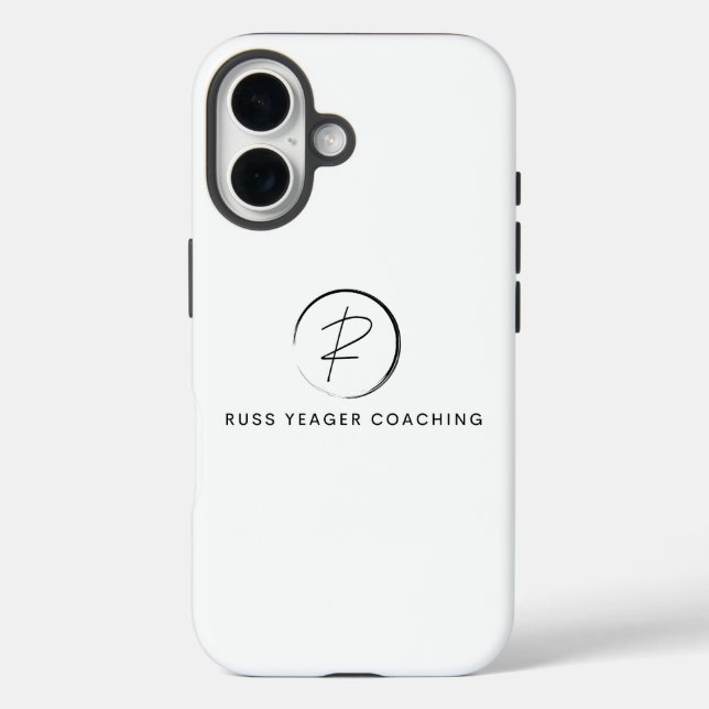Coques Case-Mate iPhone Logo de signature de coaching Russ Yeager (Verso)