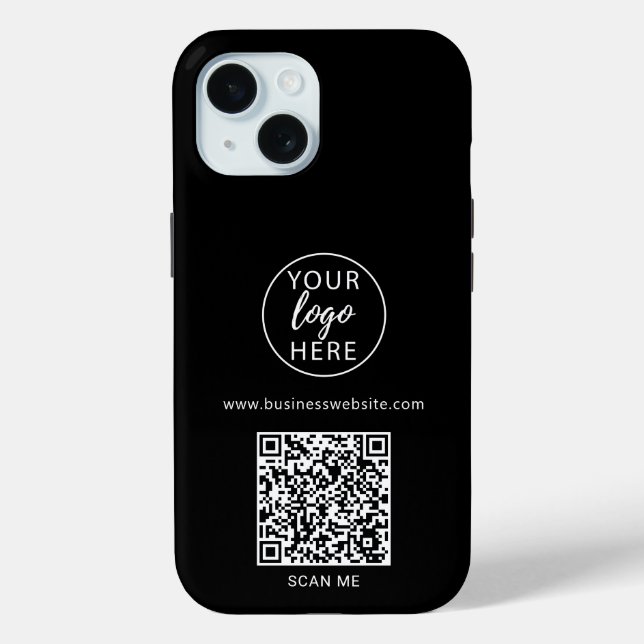 Coques Case-Mate iPhone Logo de société personnalisé Noir  (Verso)