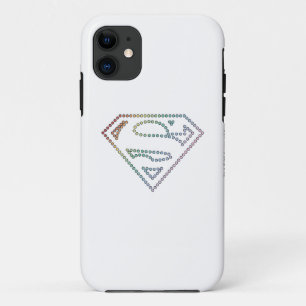 Etui iPhone Case-Mate Logo de Supergirl Rainbow Outline