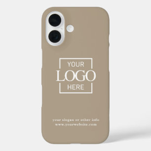 Coque Pour iPhone 16 Logo d'entreprise minimaliste moderne personnalisé