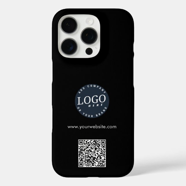 Coques Case-Mate iPhone Logo d'entreprise moderne et site Web QR Code pers (Verso)