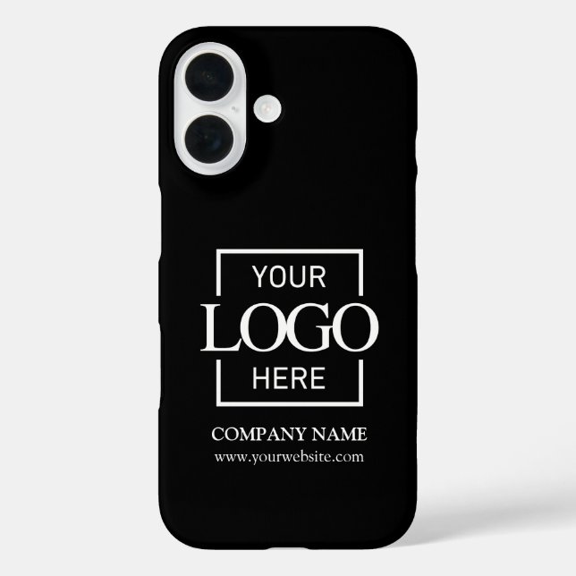 Coques Case-Mate iPhone Logo d'entreprise noir élégant et simple Apple (Verso)