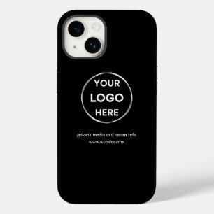Coque Case-Mate iPhone Logo d'entreprise noir personnalisé