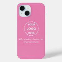 Logo d'entreprise rose personnalisé