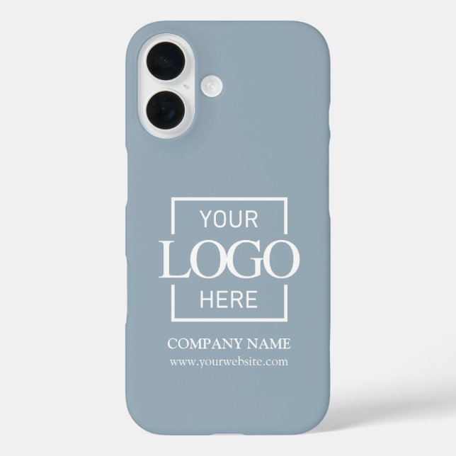Coques Case-Mate iPhone Logo d'entreprise simple et élégant bleu Apple (Verso)