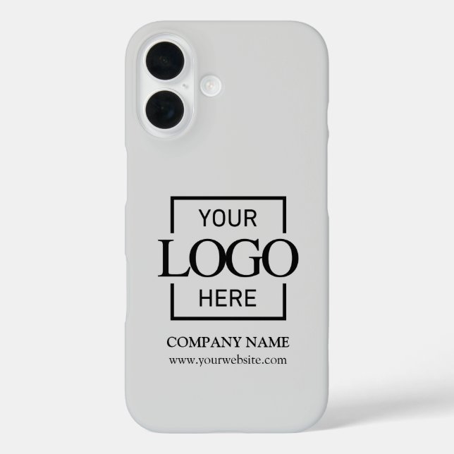 Coques Case-Mate iPhone Logo d'entreprise simple et élégant gris Apple (Verso)