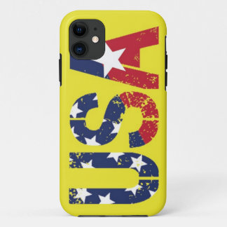Etui iPhone Case-Mate Logo des Etats-Unis, caisse jaune de l'iPhone