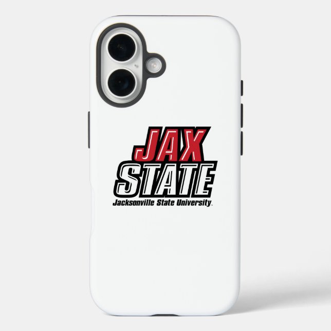 Coques Case-Mate iPhone Logo d'état de Jacksonville State University JAX S (Verso)
