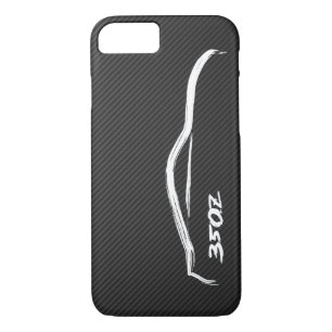 Coques Pour iPhone Logo en silhouette blanche Nissan 350Z