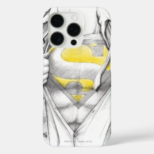 Coques iPhone 16 Pro Logo esquissé de Superman de coffre