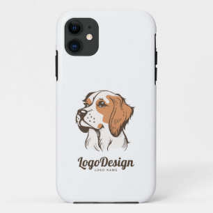 Case-Mate iPhone Case Logo illustré d'un chien marron et blanc