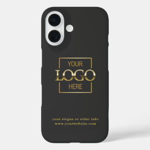 Coque Pour iPhone 16 Logo Minimaliste Moderne Personnalisé Entreprise M