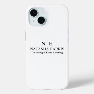 Coque Case-Mate iPhone Logo minimaliste Monogramme Affaires personnalisé 