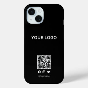 Coque Case-Mate iPhone Logo modifiable styliste moderne   code qr et text