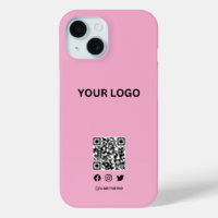 Logo modifiable styliste moderne | code qr et text