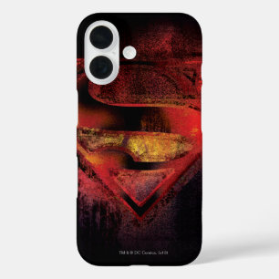 Coques iPhone 16 Logo peint par   de S-Bouclier de Superman
