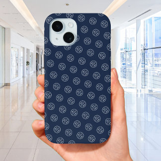 Coque Case-Mate iPhone Logo professionnel Marque Motif Moderne Marine Ble