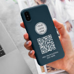 Case-Mate iPhone Case Logo professionnel personnalisé QR Code Marine Ble<br><div class="desc">Fusionnez le style et la promotion en toute transparence avec notre logo promotionnel moderne QR Code Navy Blue iPhone 11 Pro Coque - un accessoire élégant et de marque conçu pour présenter votre identité d'entreprise tout en offrant une protection à votre appareil. La couleur bleu marine, profonde et professionnelle, sert...</div>