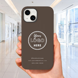 Coque Case-Mate iPhone Logo Promo minimaliste de marque professionnelle B