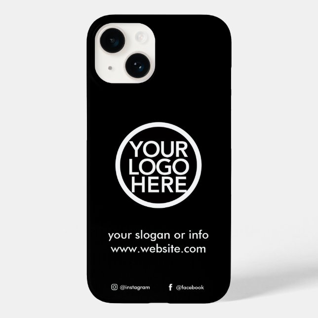 Coques Case-Mate iPhone Logo promotionnel personnalisé (Verso)