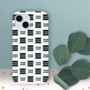 Coque Case-Mate iPhone Logo simple à répétition 2   Blanc