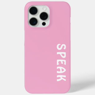 Coque Case-Mate iPhone Logo SPEAK Rose doux