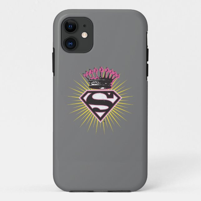 Coques Case-Mate iPhone Logo Supergirl avec Couronne (Dos)