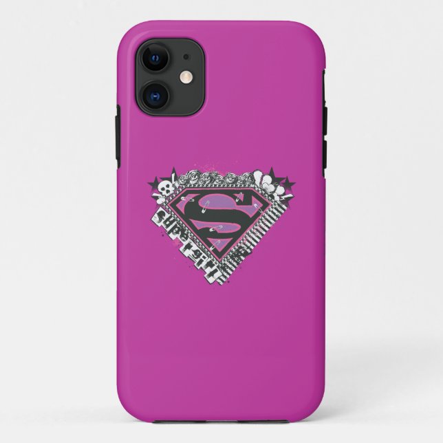 Coques Case-Mate iPhone Logo Supergirl Pins (Dos)