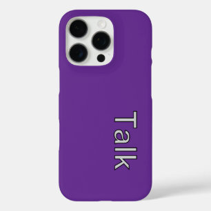 Coque iPhone 16 Pro Logo TALK violet